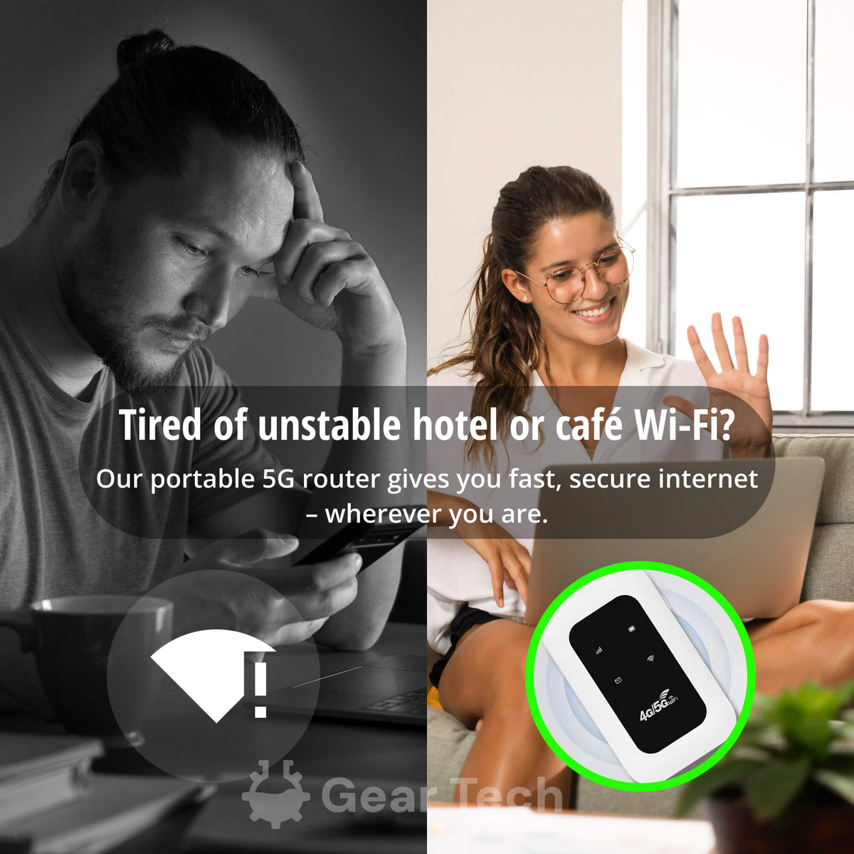 Portable WIFI Router with Lcd Display and Hotspot Function for Travel - Image 5