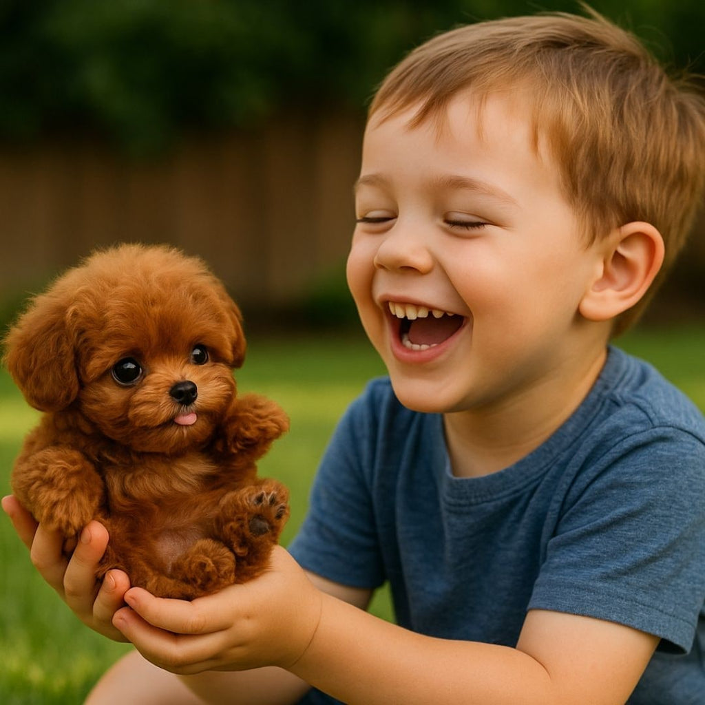 Realistic Dog Stuffed Animals with Soft Curly Fur and Plush Puppy Poodle Design - Image 4