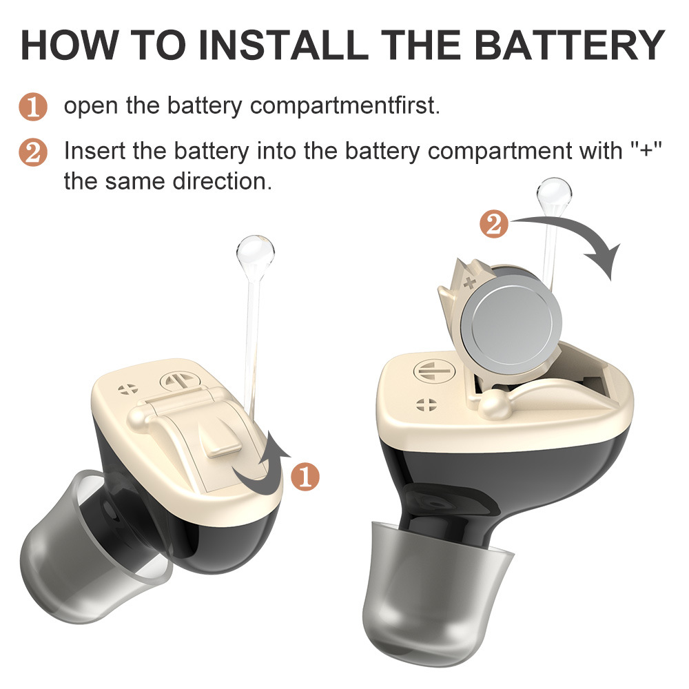 Rechargeable Hearing Aids for Sensorineural Loss with In-The-Canal Design and Charging Case - Image 14