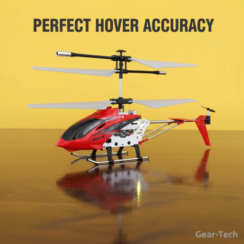 Remote Control Helicopter with Gyroscope Stabilizer and Metal Frame for Indoor Flight - Image 16
