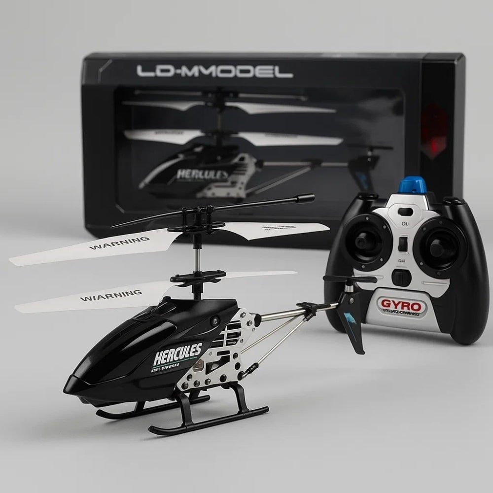 Remote Control Helicopter with Gyroscope Stabilizer and Metal Frame for Indoor Flight - Image 24