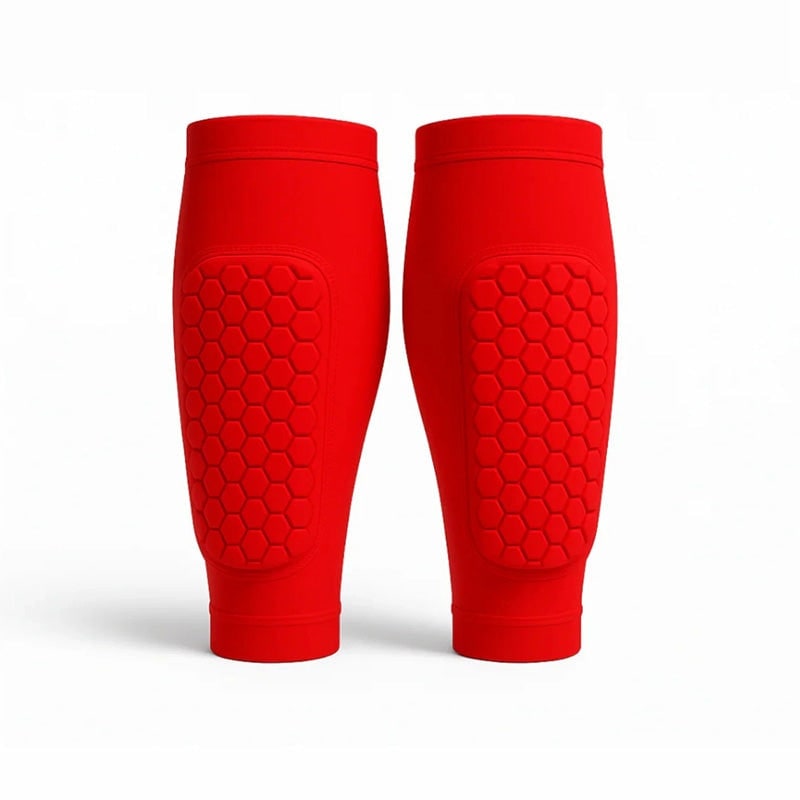 Shin Guards with Compression Foam and Honeycomb Padding for Kids' Soccer - Image 3
