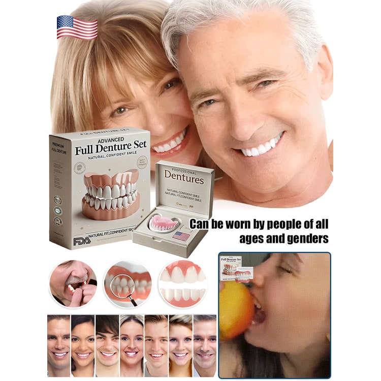 Snap on Veneers Upper and Lower Moldable Cosmetic False Teeth with Adjustable Fit - Image 7