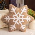 Snowflake Throw Pillow with Plush Sherpa Fabric and Embroidered Tufted Pattern - Image 8