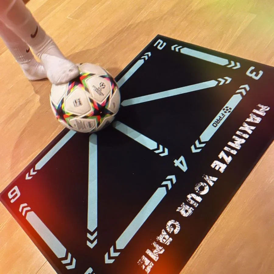Soccer Training Equipment Mat with Numbered Guides and Non-Slip Backing for Footwork Drills - Image 6