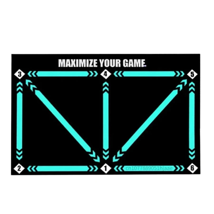 Soccer Training Equipment Mat with Numbered Guides and Non-Slip Backing for Footwork Drills - Image 7