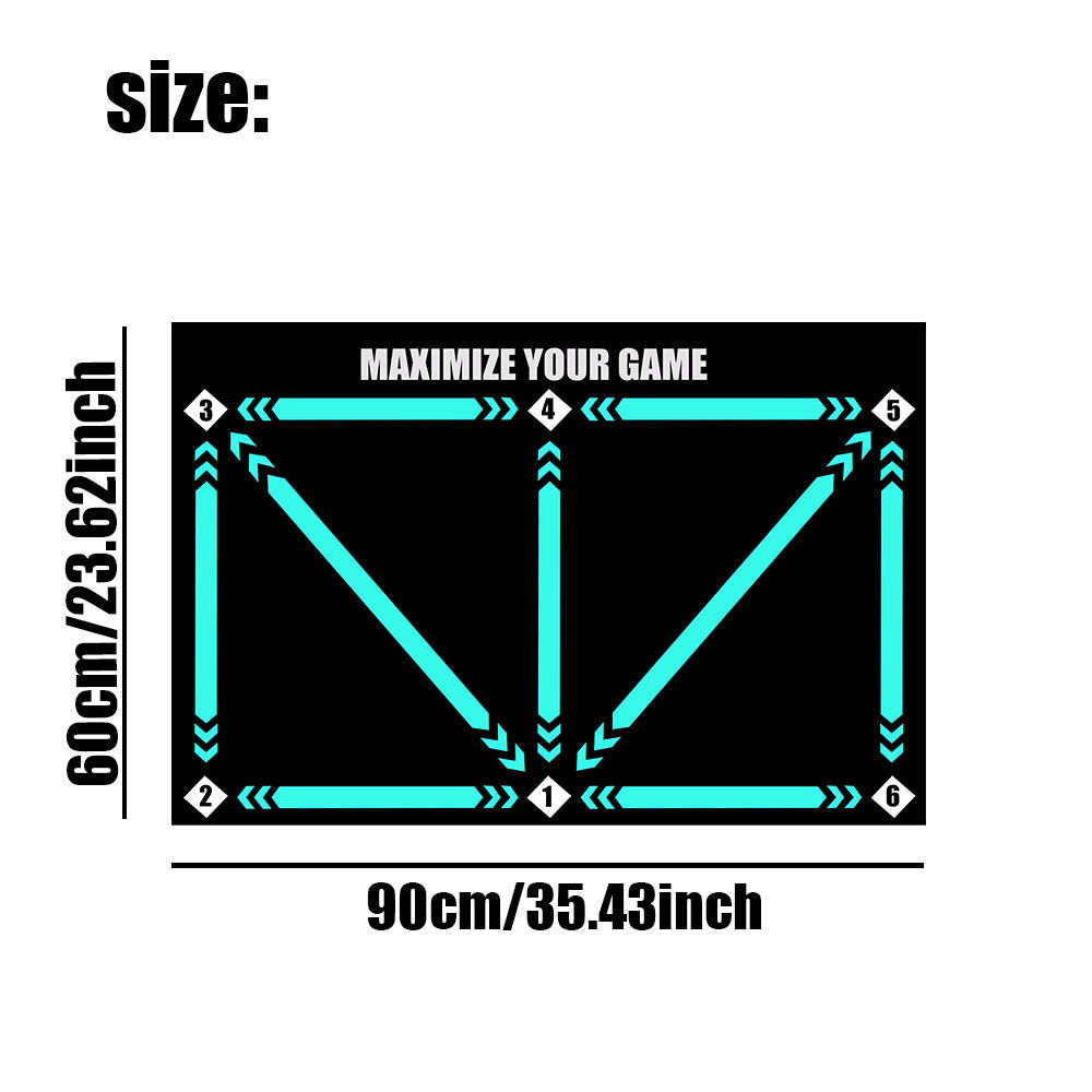 Soccer Training Equipment Mat with Numbered Guides and Non-Slip Backing for Footwork Drills - Image 8