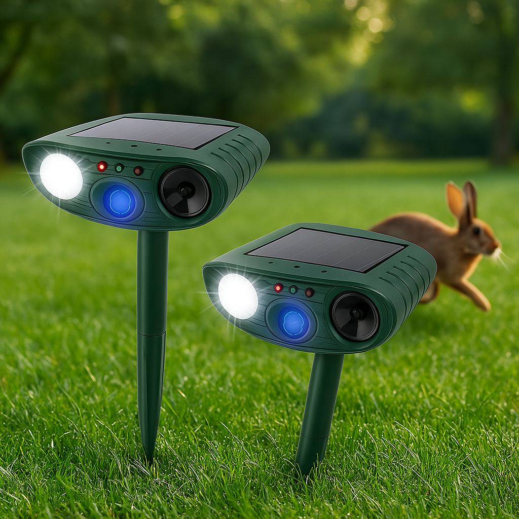 Solar Powered Ultrasonic Mouse Repellent with Motion Sensor and Flashing LED - Image 23