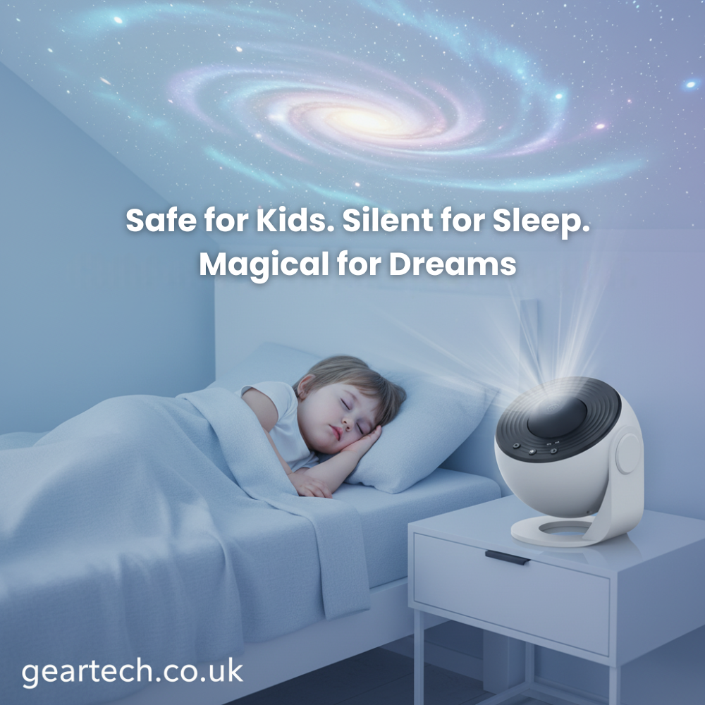 Star Projector Night Light with 360° Rotating Galaxy Projection and Tilting Stand - Image 1
