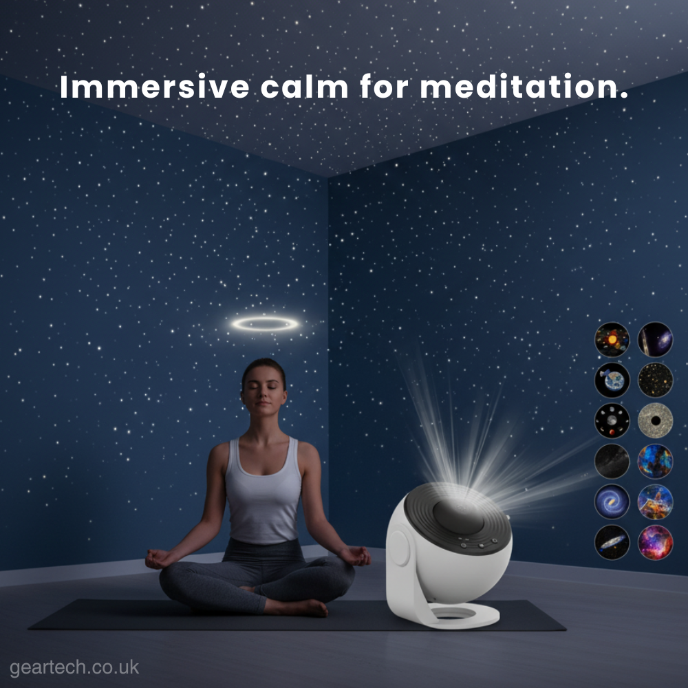 Star Projector Night Light with 360° Rotating Galaxy Projection and Tilting Stand - Image 12