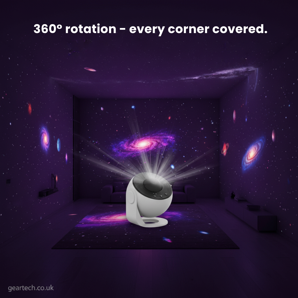 Star Projector Night Light with 360° Rotating Galaxy Projection and Tilting Stand - Image 5