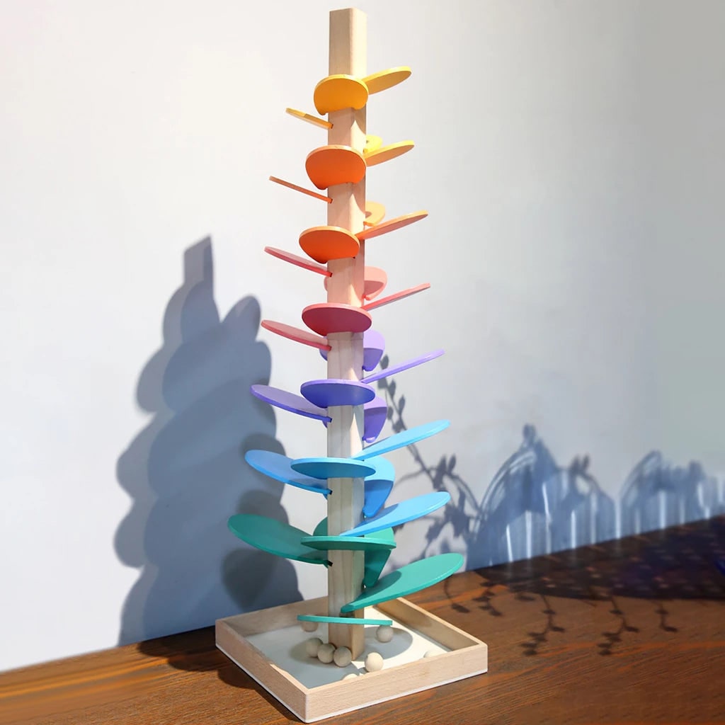 Toddler Marble Run Toy Tree with Cascading Balls and Musical Sounds - Image 7