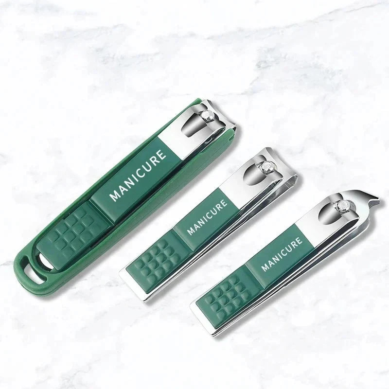 Toe Nail Clipper Set with Stainless Steel Blades Professional Fingernail File and Storage Case - Image 6