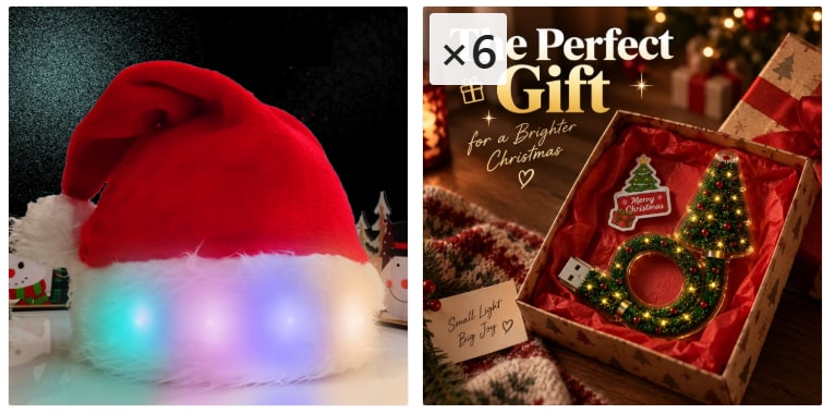 USB Flexible Christmas Tree Light with Projector and Miniature LED Ornaments - Image 1