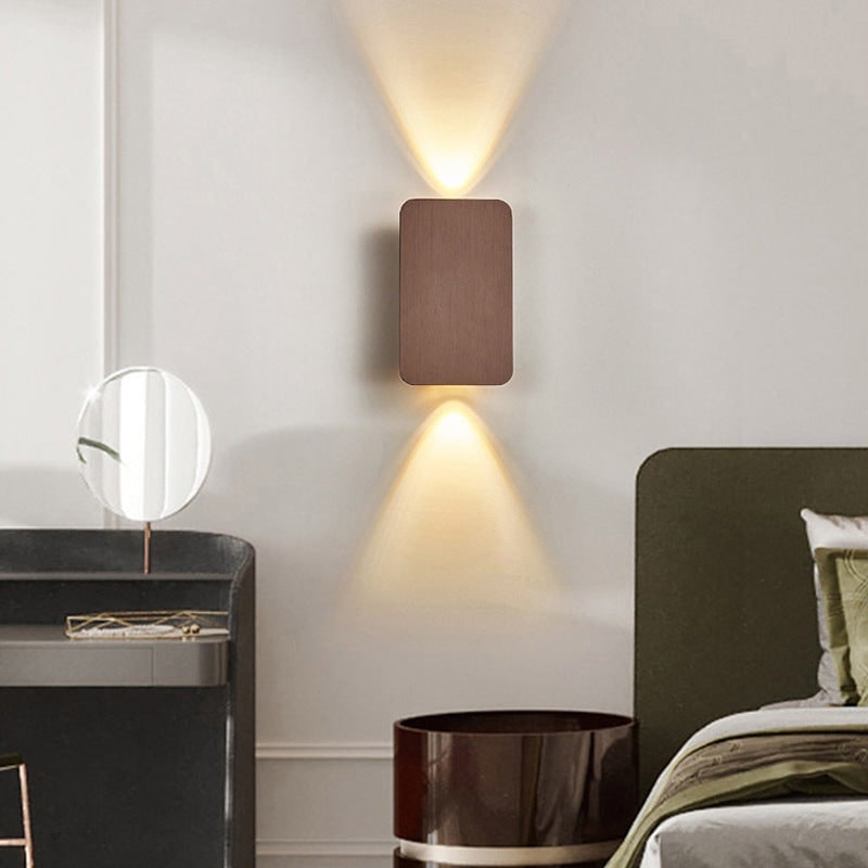 Wall Sconce Lighting with Bi-Directional LED and Brushed Metal Flush Mount - Image 8