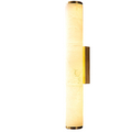 Wall Sconce Lighting with Hardwired Cylindrical Translucent Marble Shade - Image 15