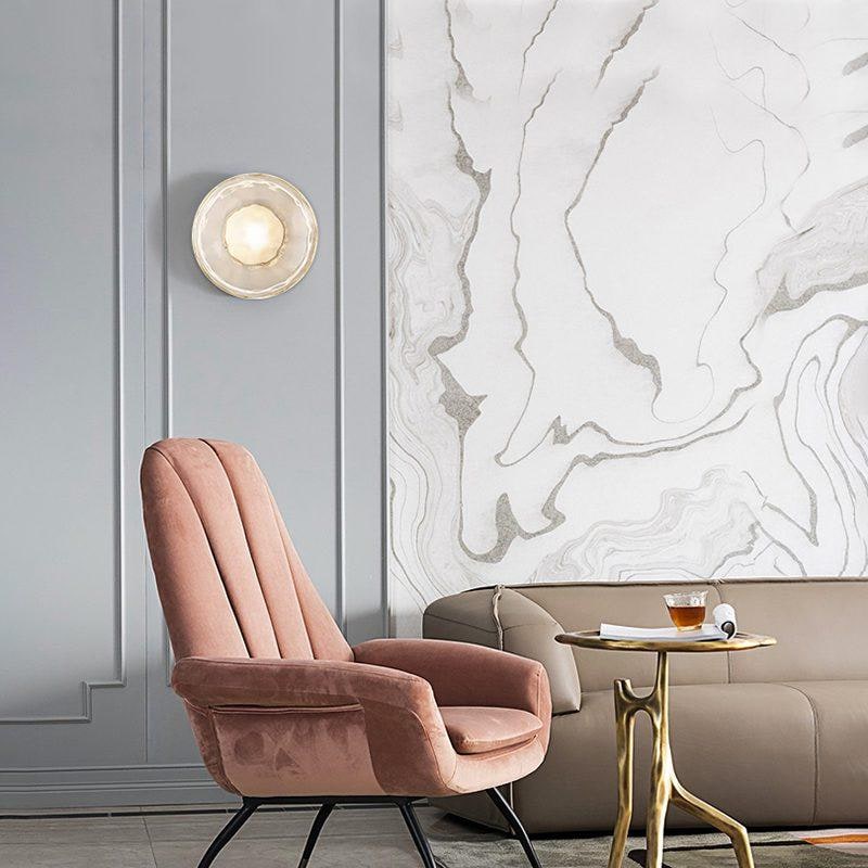 Wall Sconce Lighting with Textured Ripple Glass and Contemporary Design - Image 13