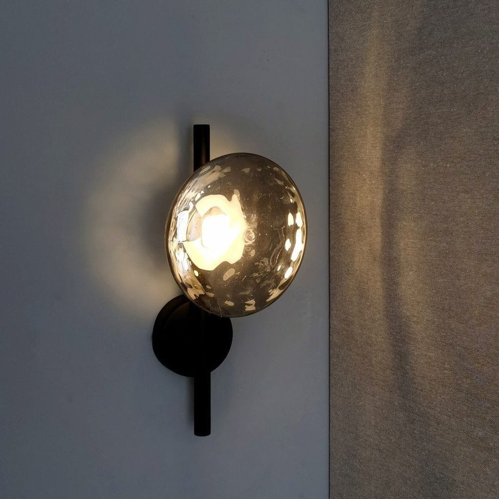 Wall Sconce Lighting with Textured Ripple Glass and Contemporary Design - Image 15
