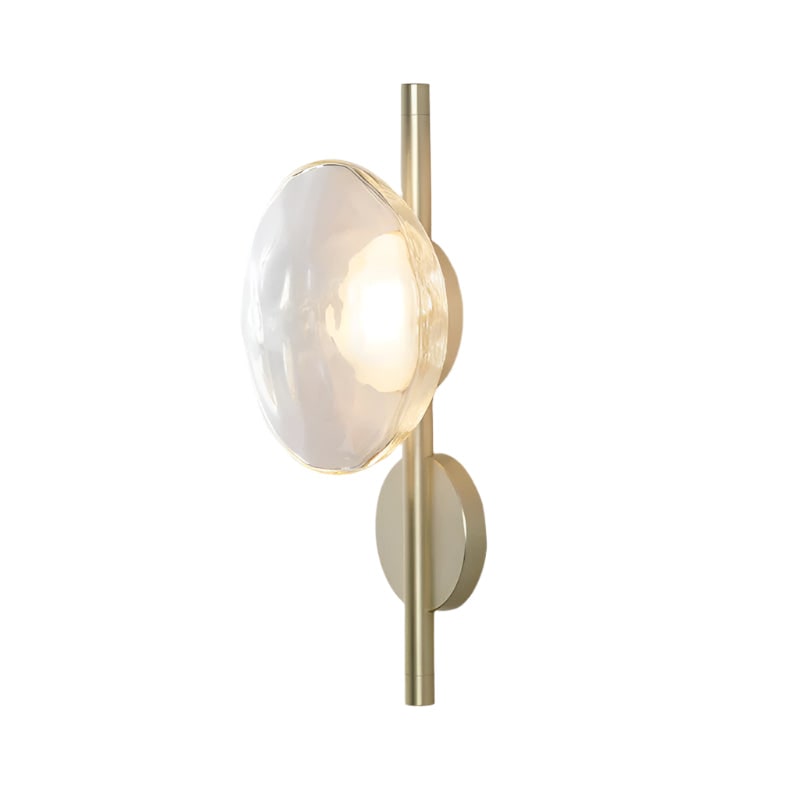 Wall Sconce Lighting with Textured Ripple Glass and Contemporary Design - Image 41