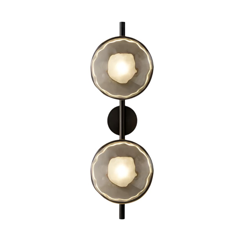 Wall Sconce Lighting with Textured Ripple Glass and Contemporary Design - Image 54