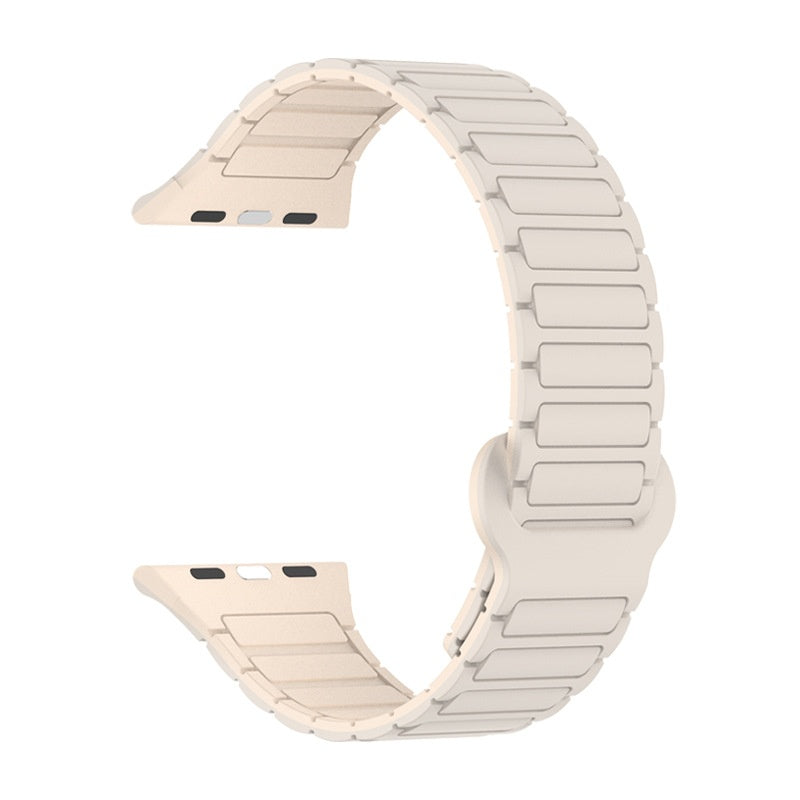 Watch Band with Magnetic Closure and Ribbed Silicone Design - Image 18