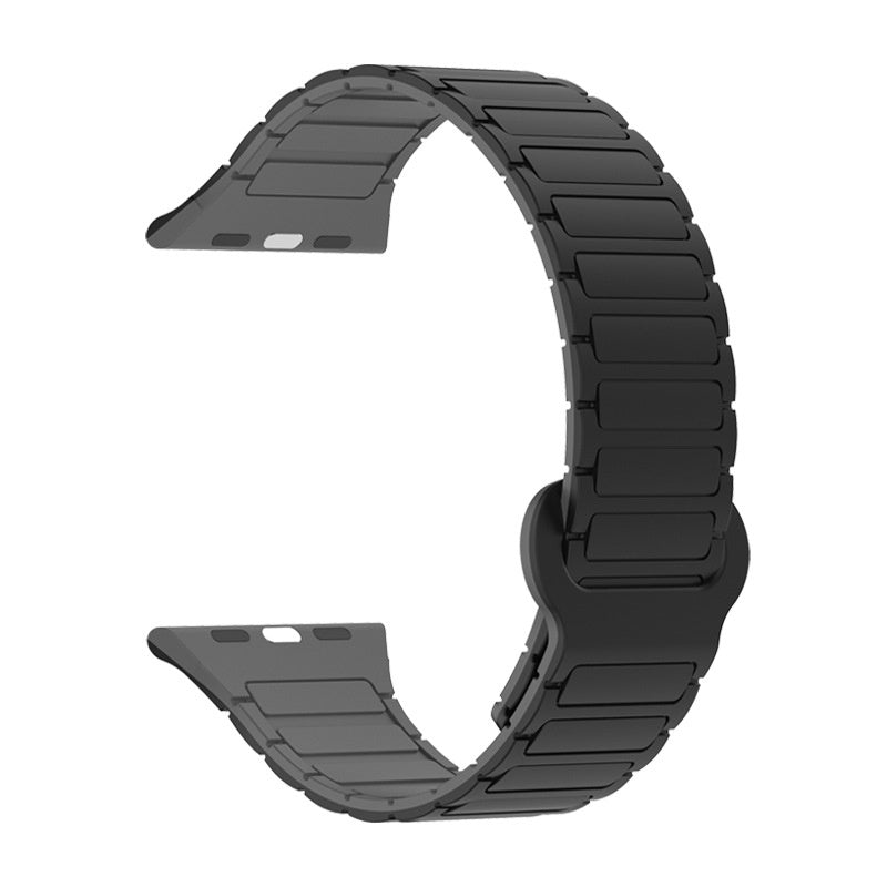 Watch Band with Magnetic Closure and Ribbed Silicone Design - Image 20