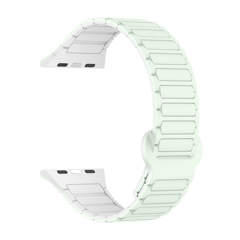 Watch Band with Magnetic Closure and Ribbed Silicone Design - Image 26