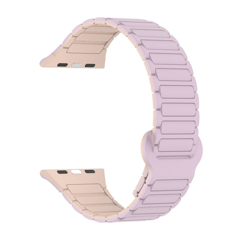 Watch Band with Magnetic Closure and Ribbed Silicone Design - Image 27