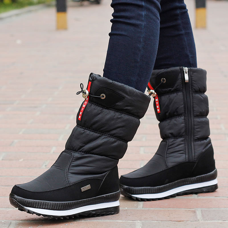 Waterproof Quilted Mid-Calf with Side Zipper and Insulated Lining - Image 4