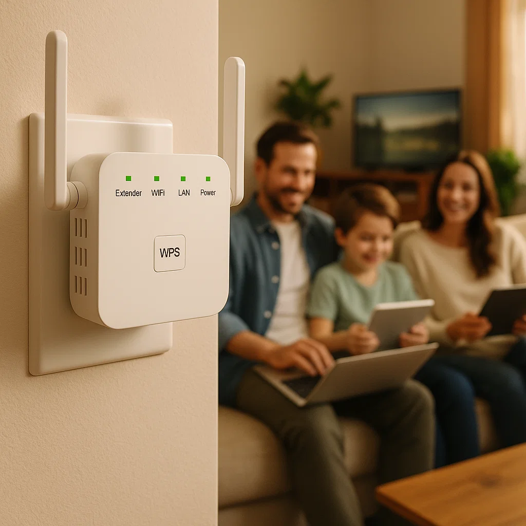 WIFI Extender with Adjustable Antennas and Ethernet Port Wireless Range Booster - Image 2