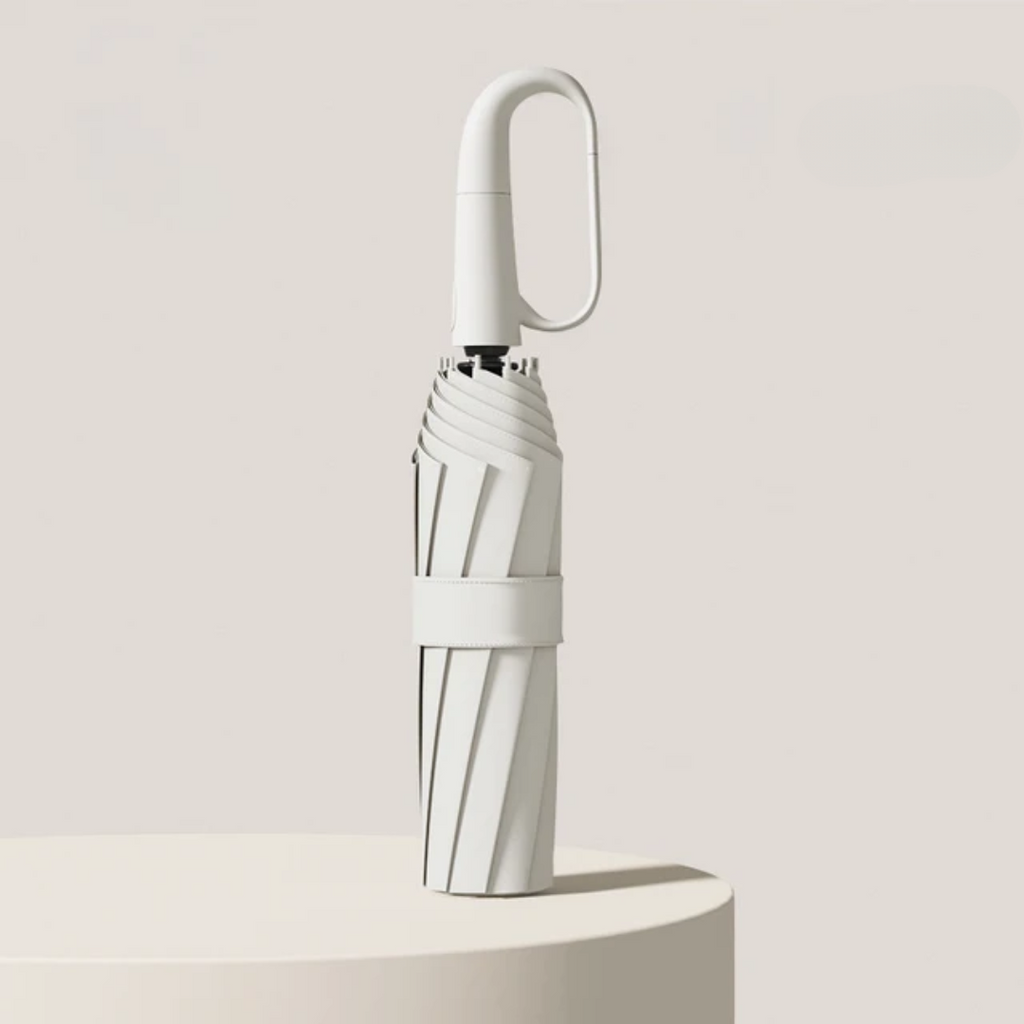 Windproof Travel Umbrella with Automatic Open Close and Compact Carabiner Design - Image 4
