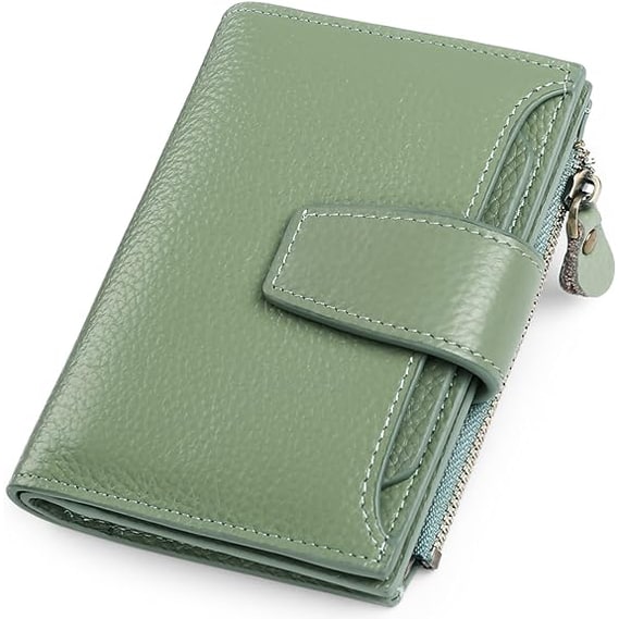 Women's Bifold Wallet with Snap Closure Zipper Pocket and Card Slots - Image 3