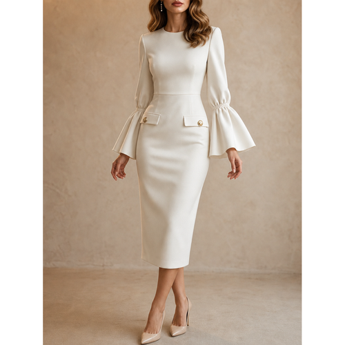 The Flared Cuff Dress